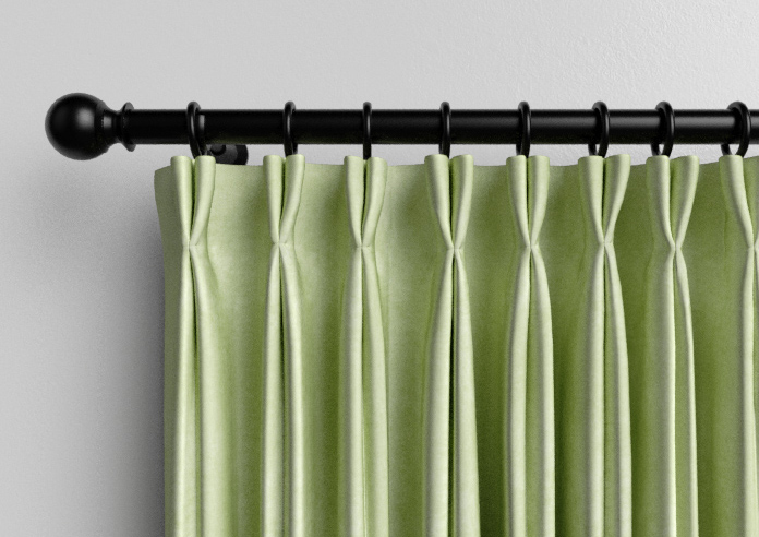 Florence Faux Suede, Green Leaf - Made to Measure Curtains - Image 10